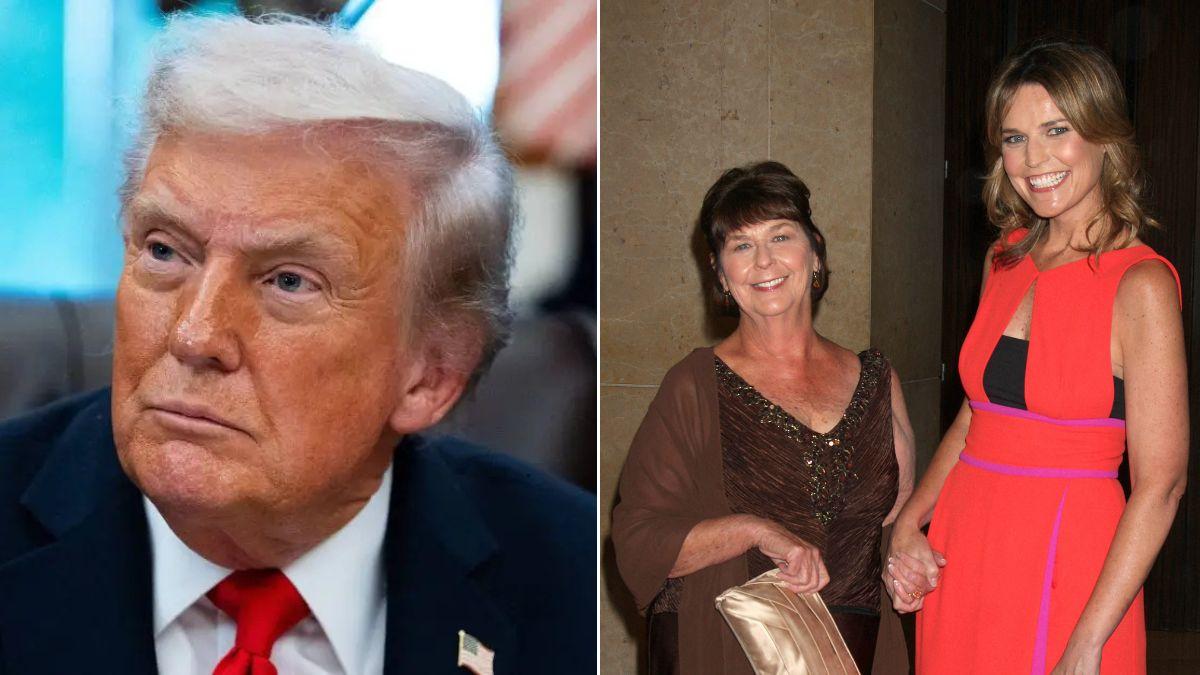 Composite photo of Donald Trump, Savannah Guthrie and Nancy Guthrie