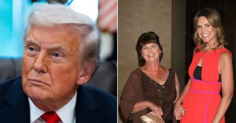 Composite photo of Donald Trump, Savannah Guthrie and Nancy Guthrie