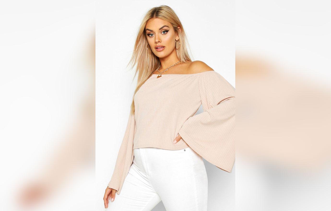 plus oversized rib crop sweater dollar