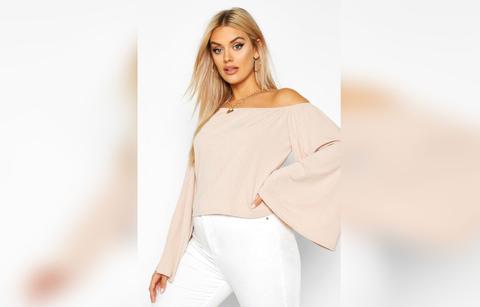 plus oversized rib crop sweater dollar