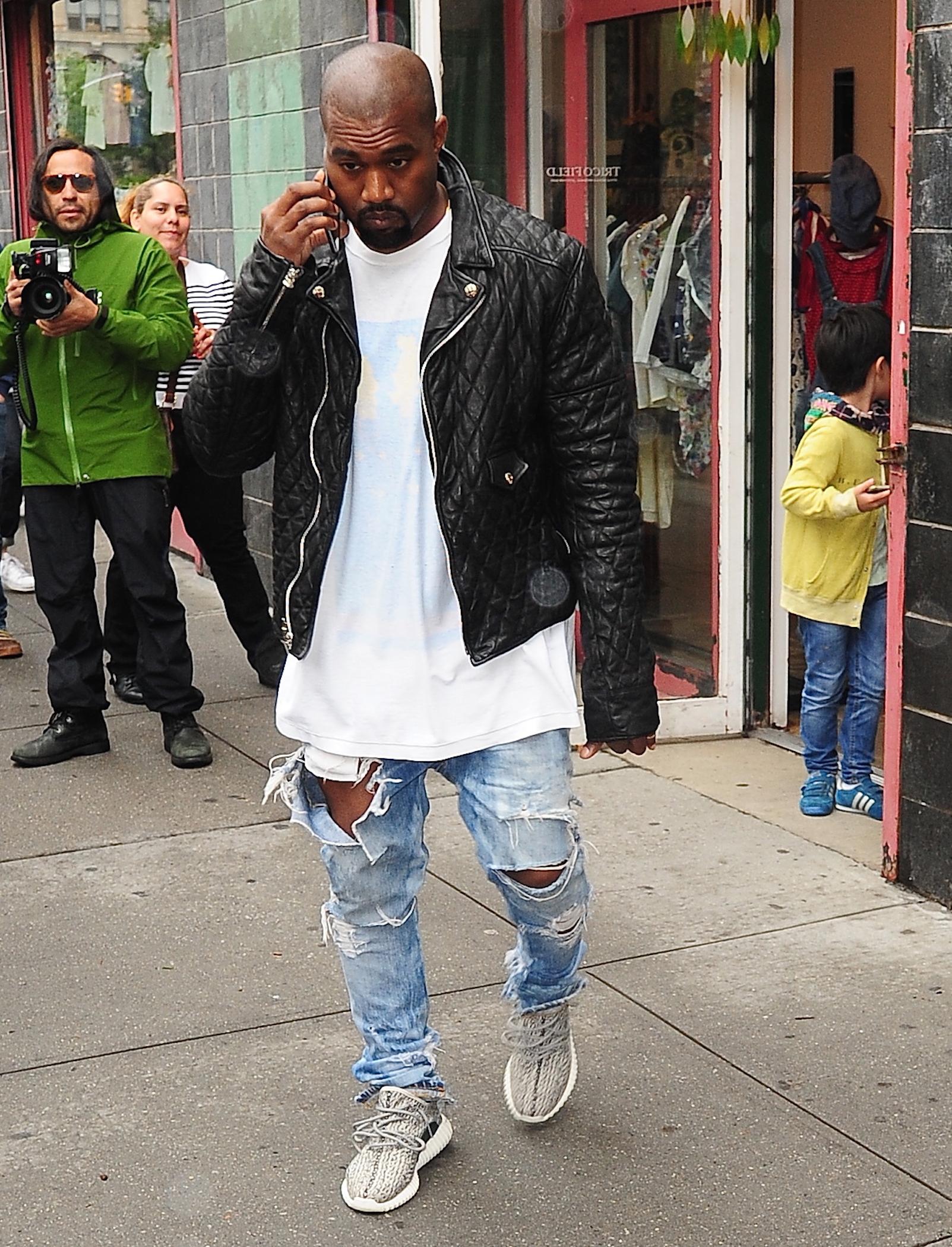 Kanye West out and about in NYC