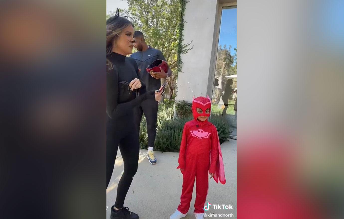 maralee nichols celebrates theos first halloween while tristan thompson bonds with his khloe kardashians baby boy