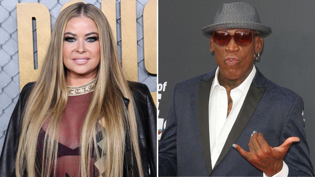 Photo of Carmen Electra and Dennis Rodman