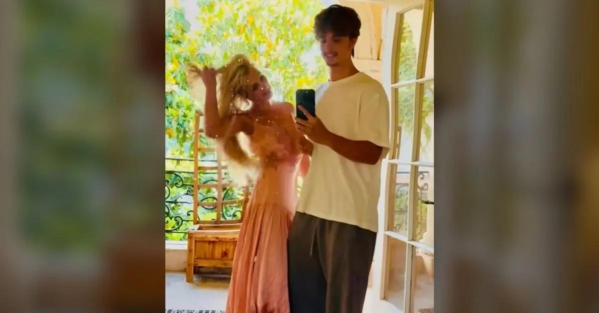 Photo of Jayden James Federline told mom Britney Spears she was 'wearing a pretty dress' in an Instagram video.
