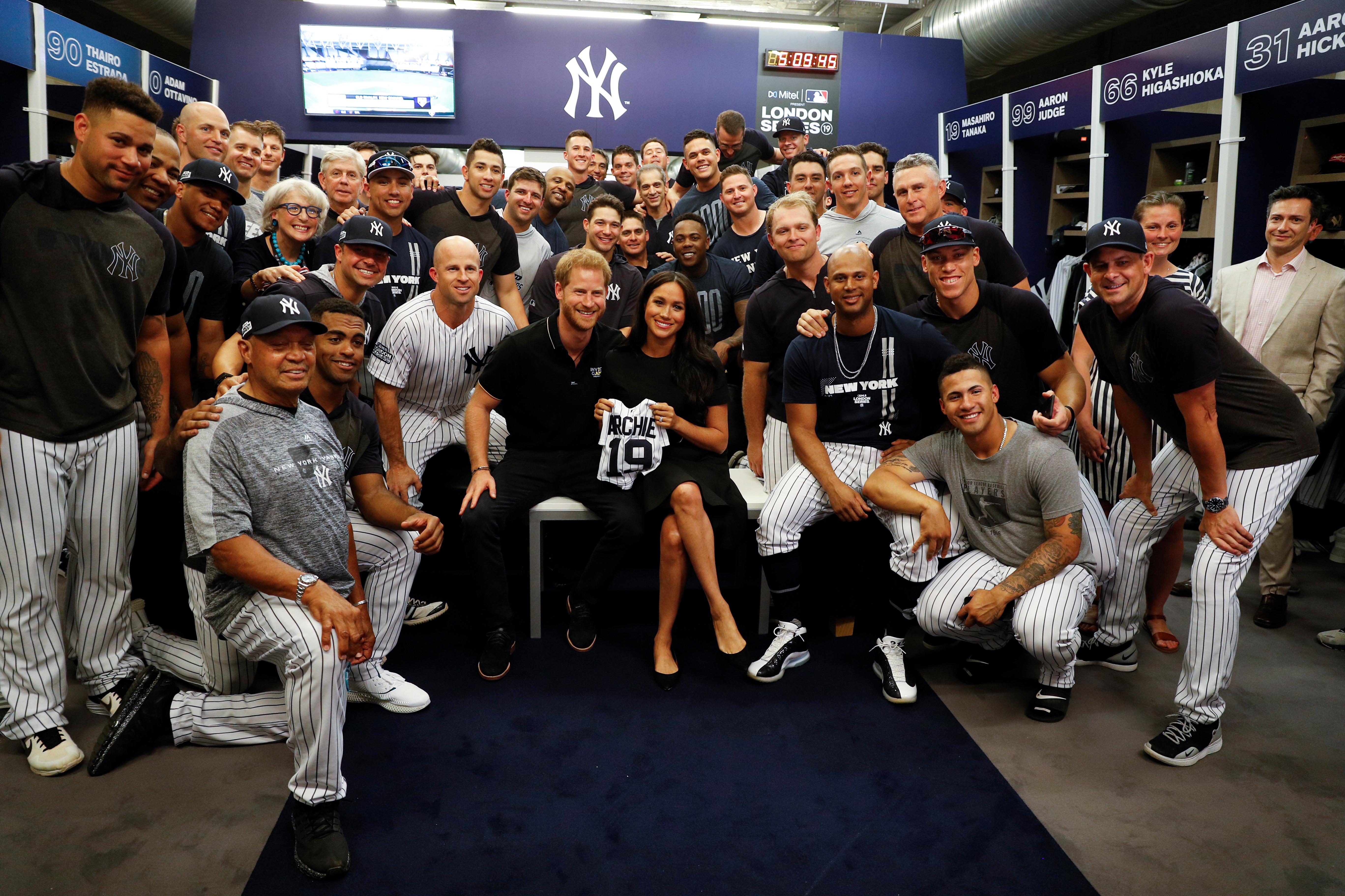 Meghan Markle & Prince Harry Make Appearance At Historic MLB Game