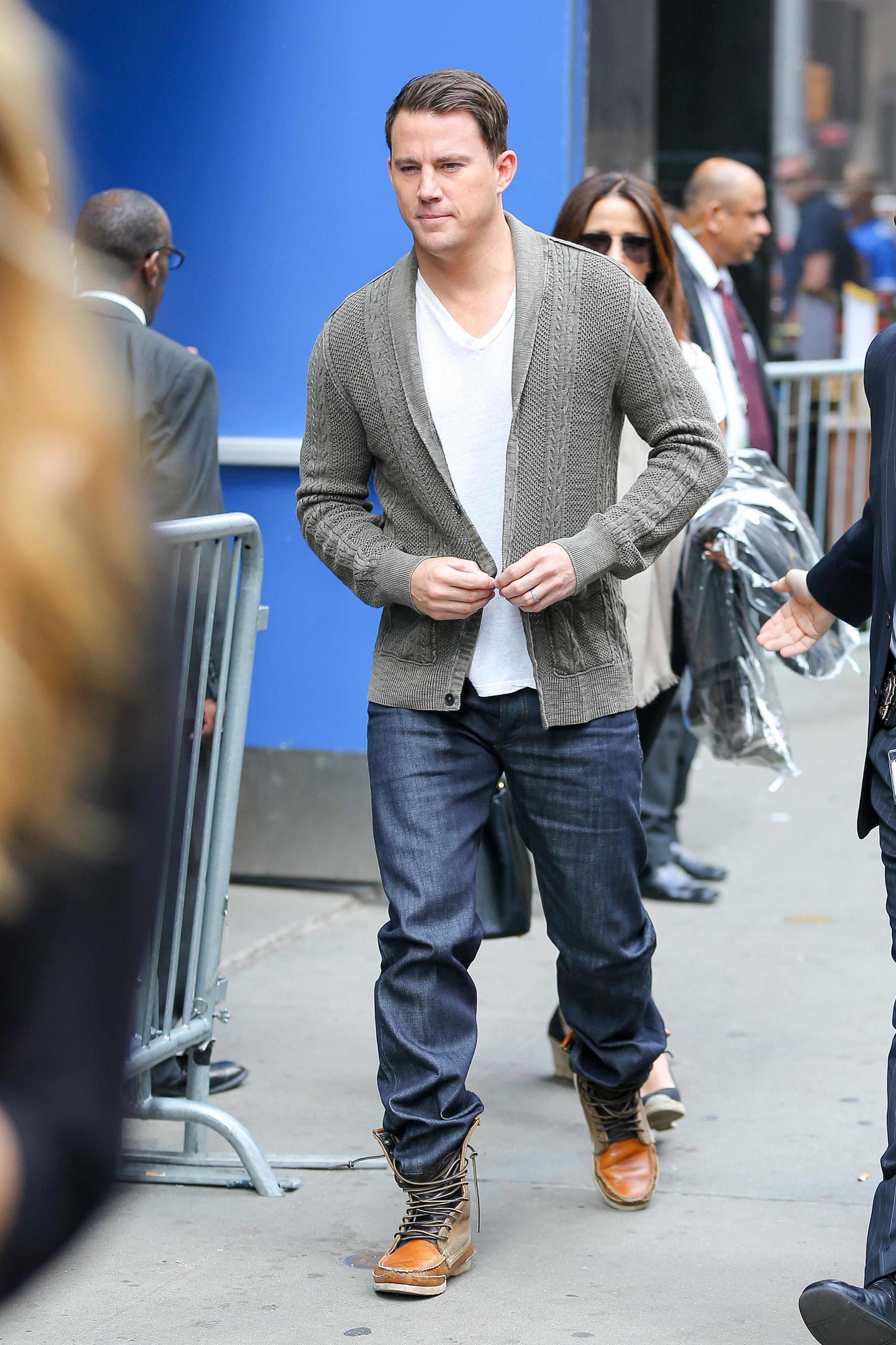 Channing Tatum promoting &#8216;Magic Mike XXL&#8217; in New York City