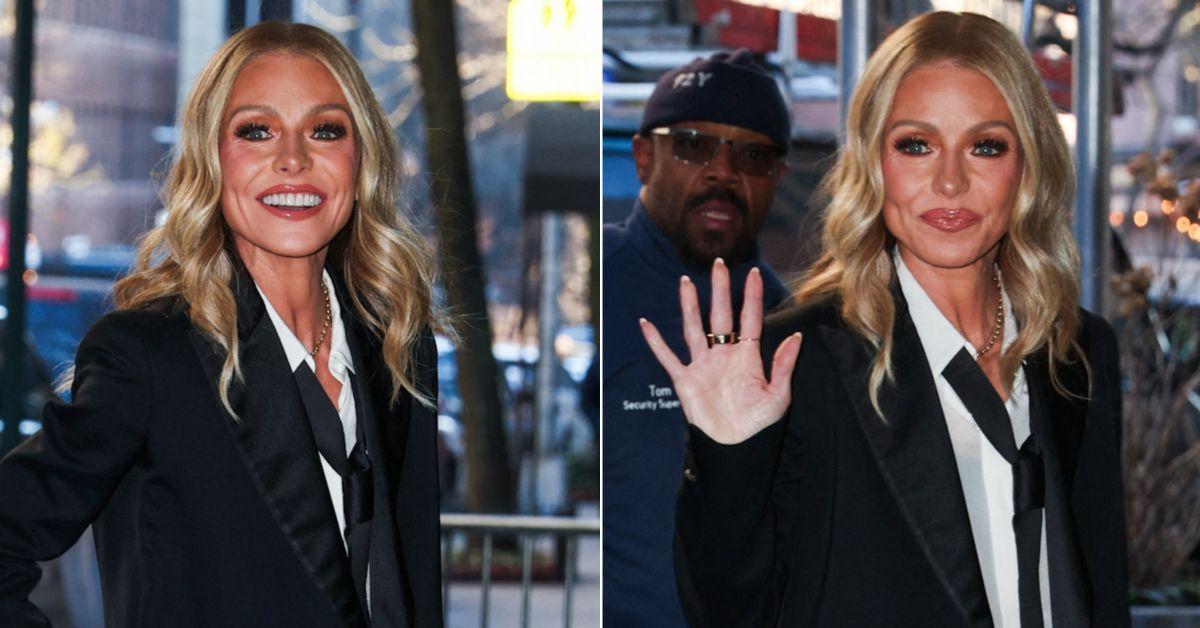 Image of Kelly Ripa complimented Howie Mandel's appearance.