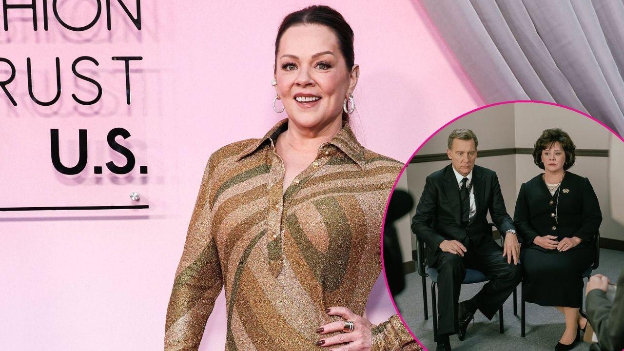 Split photo of Melissa McCarthy