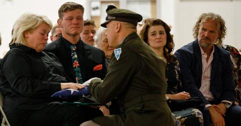 sister wives janelle brown emotional garrisons flag military photos pp