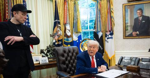 Photo of Elon Musk and Donald Trump.