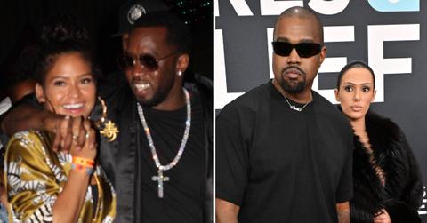 Photo of Cassie Ventura and Sean 'Diddy' Combs; picture of Kanye West and Bianca Censori.