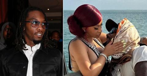 Photo of Offset; picture of Cardi B and Stefon Diggs.