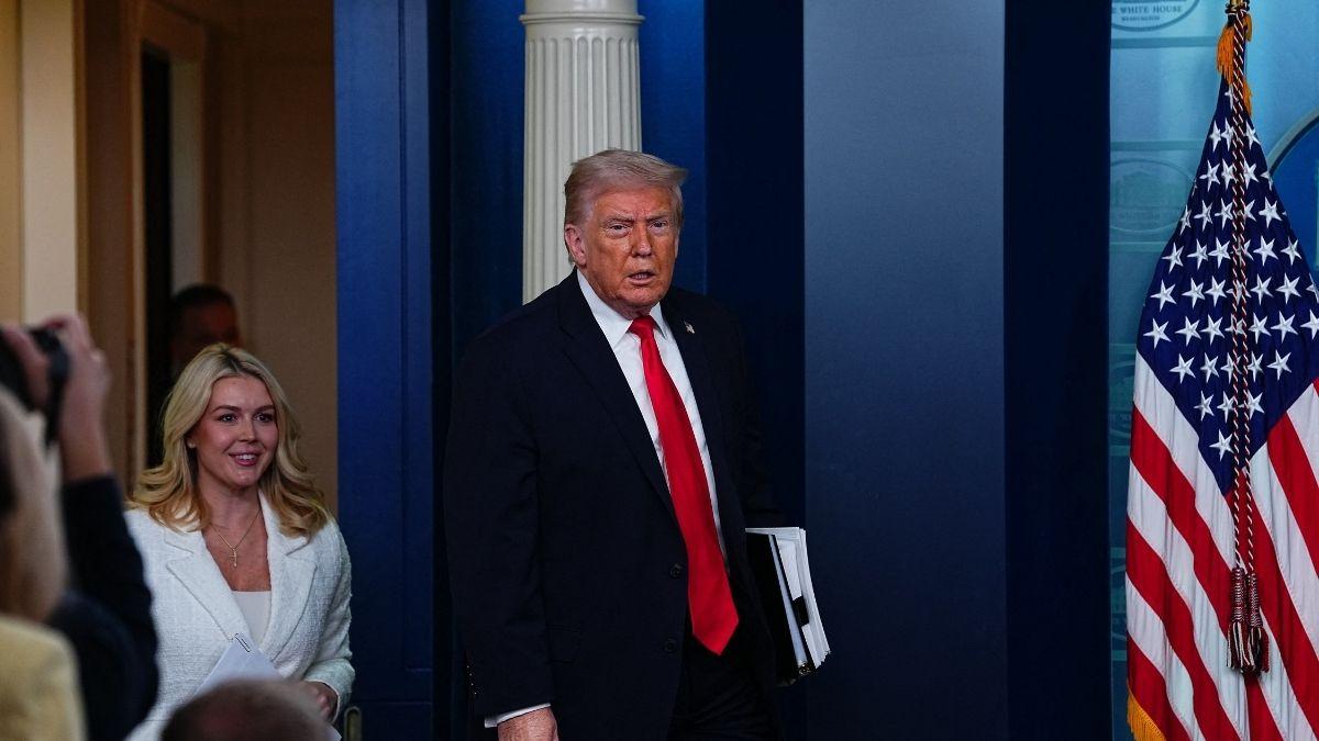 image of Donald Trump criticized his own PR team during a White House briefing.