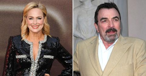 Split photo of Melora Hardin and Tom Selleck