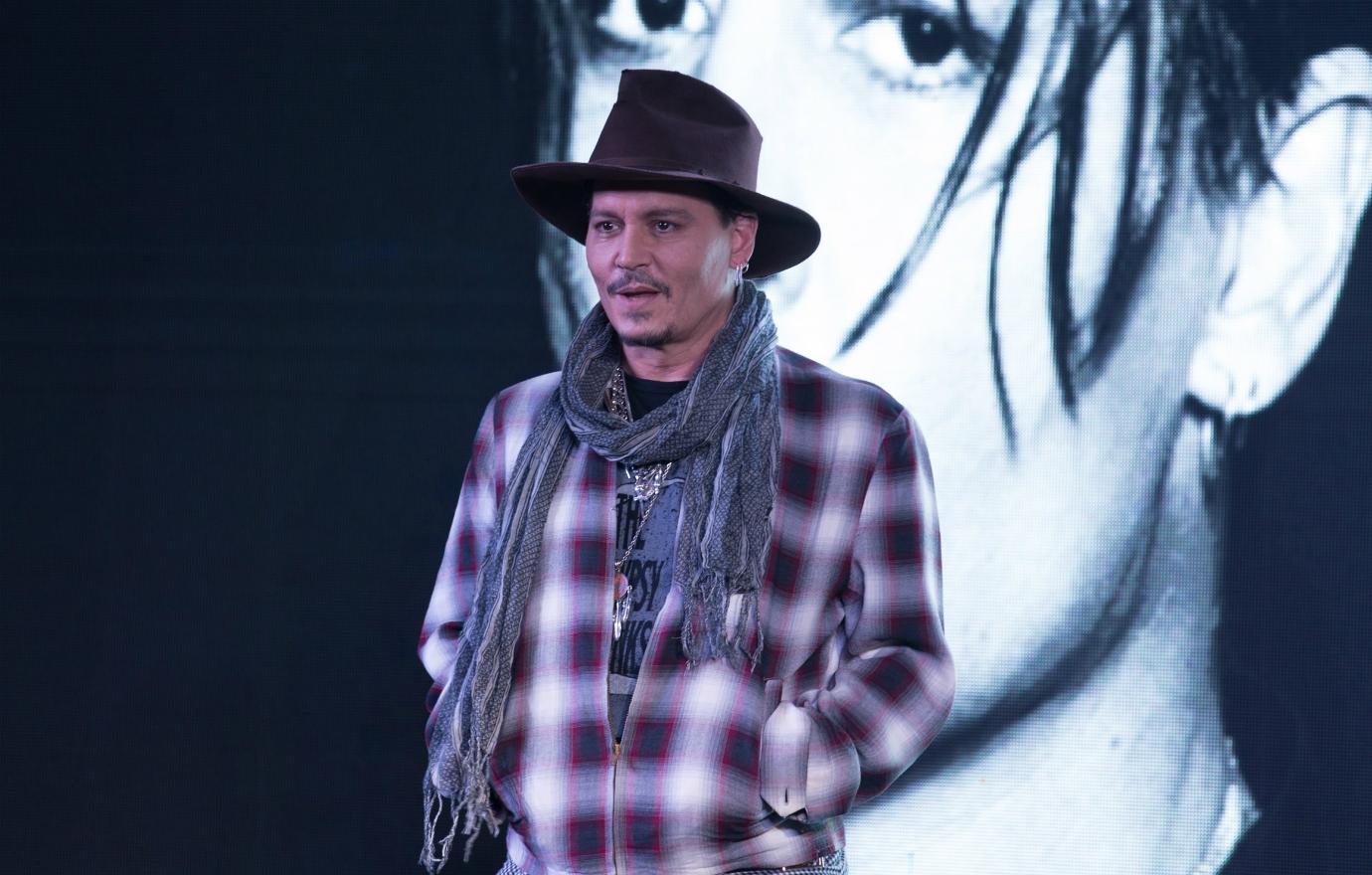 American actor Johnny Depp attended the Masterclass Session Enabling Tomorrow's Talents during the 1st Hainan International Film Festival on December 15, 2018 in Sanya, Hainan Province of China.