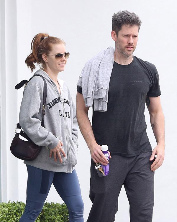 Amy Adams &#038; Darren Le Gallo Leaving The Gym