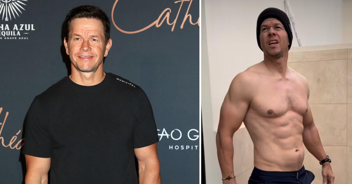 mark wahlberg shows muscles cold plunge before thanksgiving watch