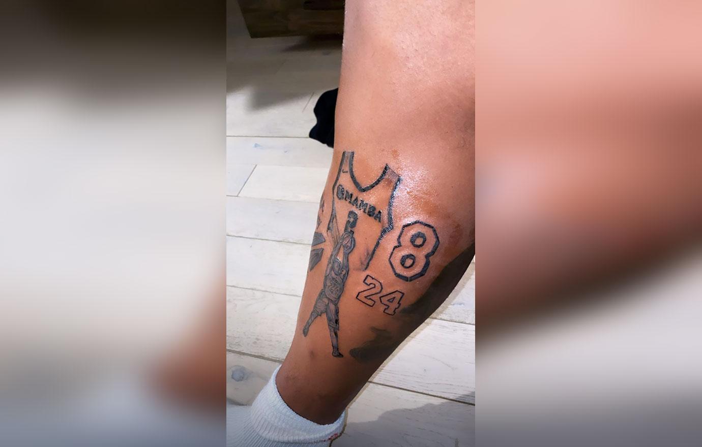 Shaquille O'Neal's Son Shareef Debuts Tattoo In Honor Of Kobe Bryant