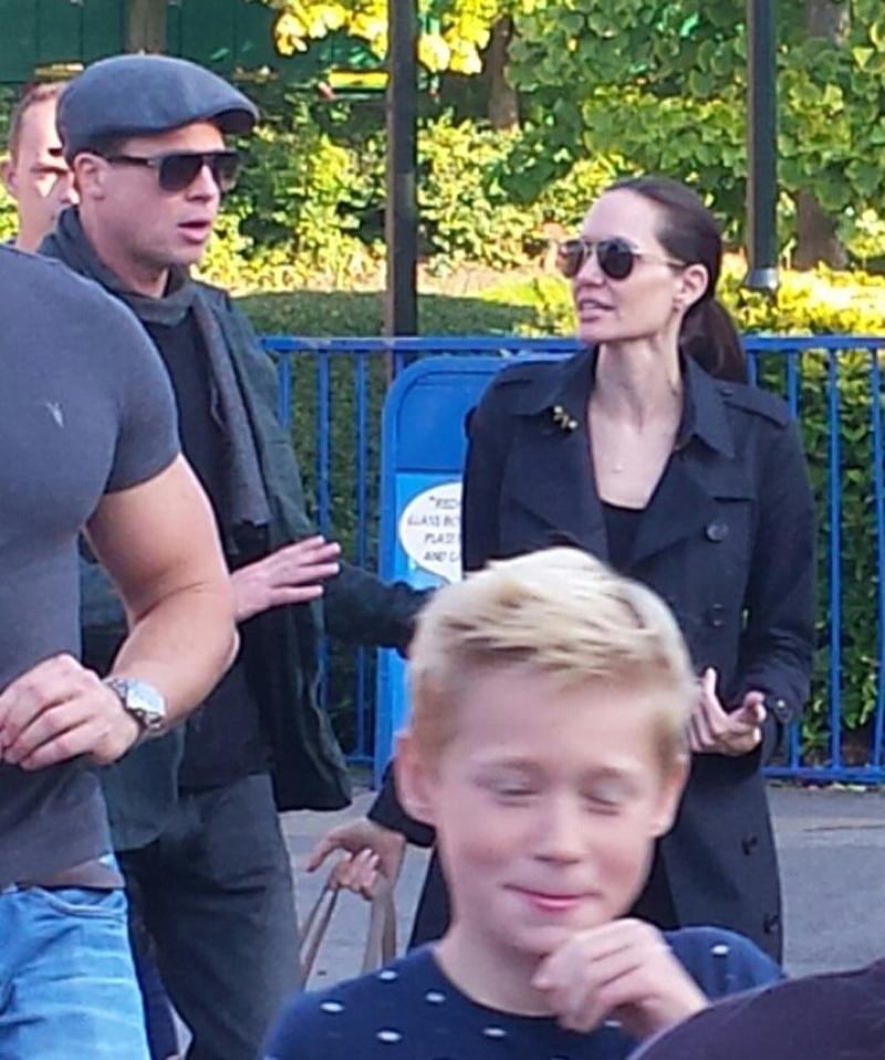 Exclusive&#8230; Brad Pitt And Angelina Jolie Argue At Legoland In Windsor ***NO USE W/O PRIOR AGREEMENT &#8211; CALL FOR PRICING***