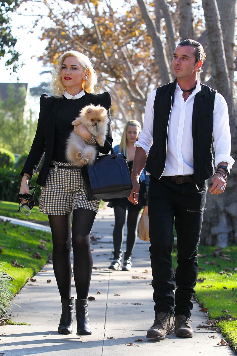 Nanny Mindy Mann with Gavin Rossdale and Gwen Stefani on Thanksgiving 2012.