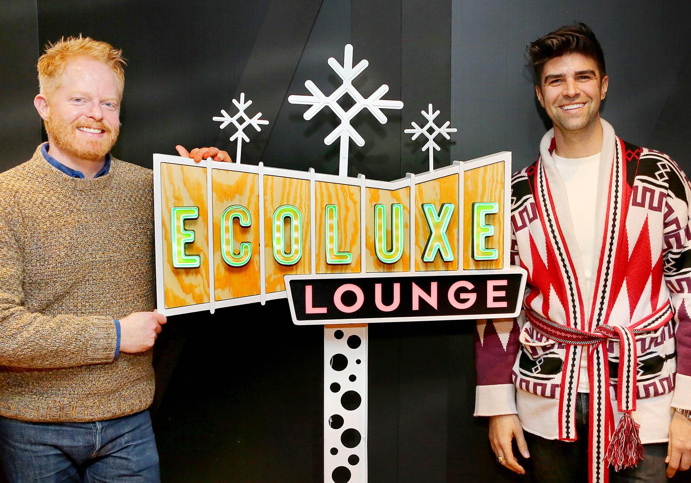 Jesse Tyler Ferguson and Justin Mikita at Debbie Durkin’s EcoLuxe Lounge