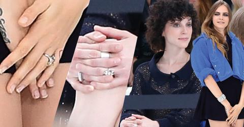 Cara delevingne annie clark engaged ring 03
