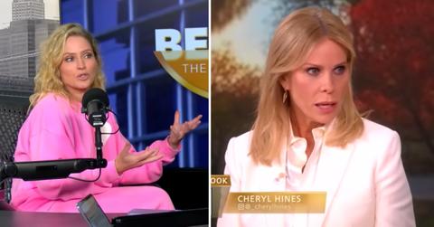 Split photo of Sara Haines and Cheryl Hines