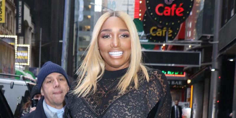 NeNe Leakes In See-Through Lace Jumpsuit