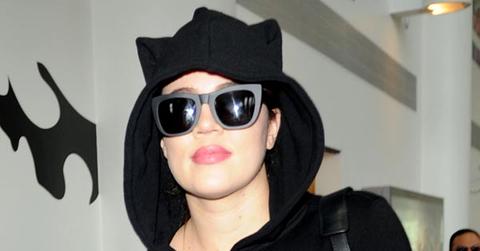 Khloe Kardashian denies controversial tweet as she arrives back from Halloween appearance in Ottawa