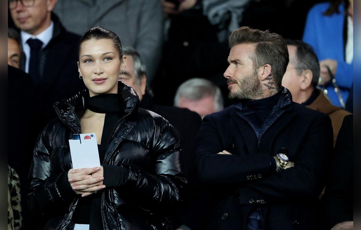 David beckham flirts bella hadid 4