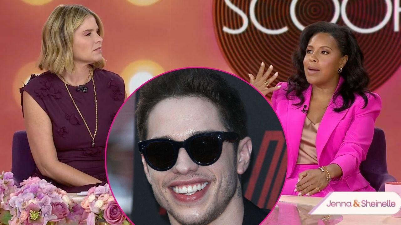 Split of Jenna Bush Hager and Sheinelle Jones; Pete Davidson.