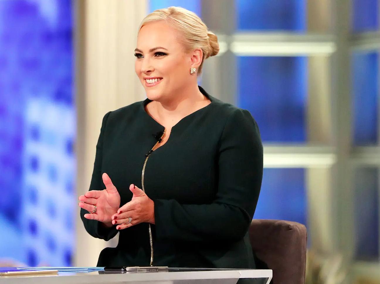 meghan mccain pushed by costars theview gallery pic