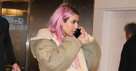 Pink haired kim kardashian