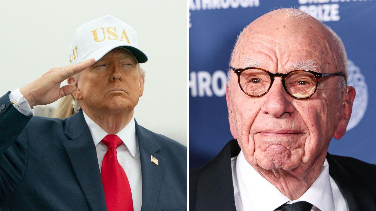 Composite photo of Donald Trump and Rupert Murdoch.