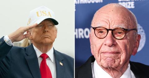 Composite photo of Donald Trump and Rupert Murdoch.