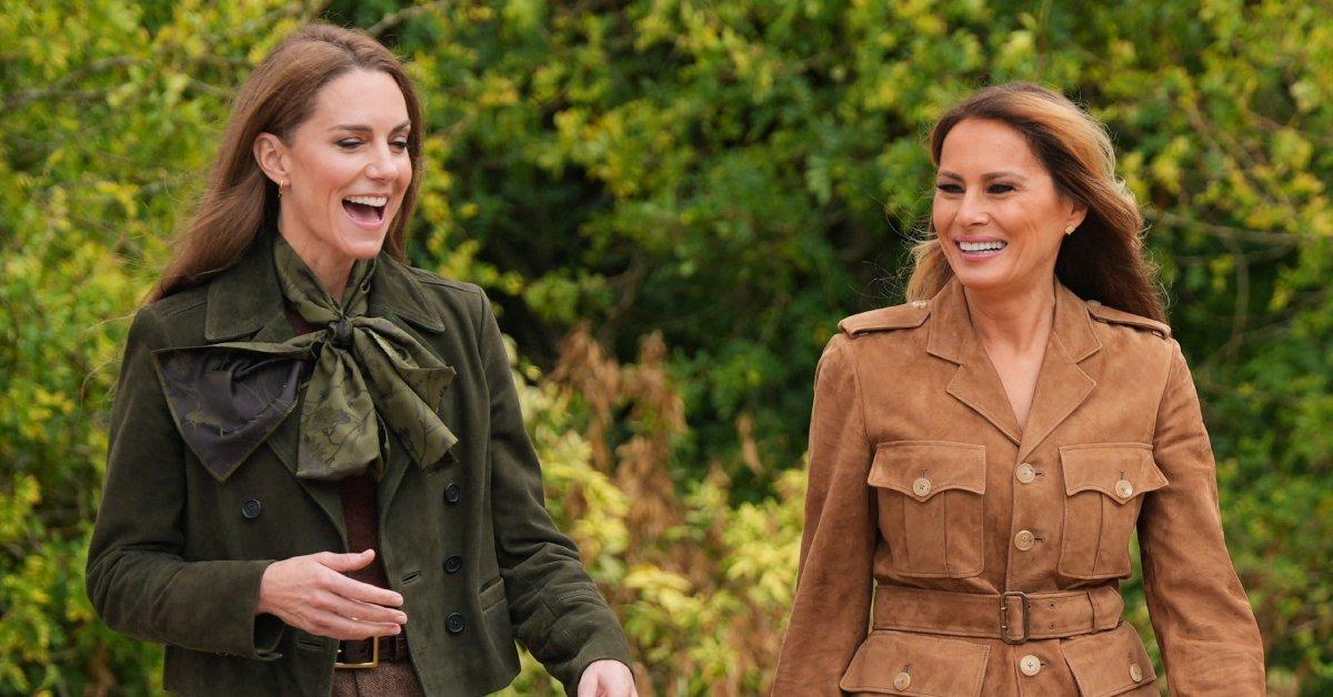 Melania Trump Told Kate Middleton She Sometimes Doesn't 'Want to Go Back' to America When She Visits the U.K., Lip…