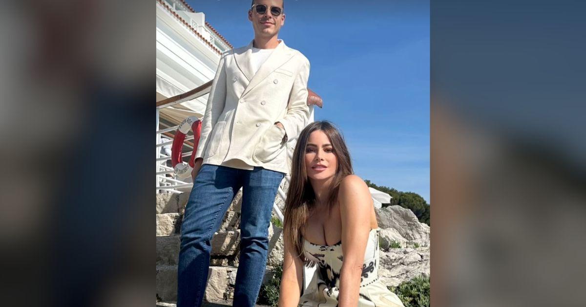 sofia vergara bares cleavage scandalous outfit france photos