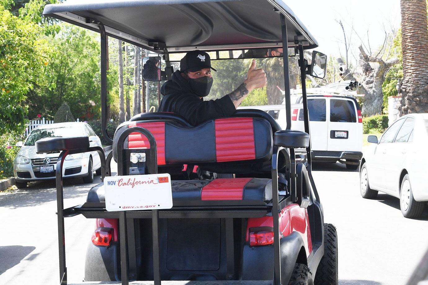 hp jax taylor driving golf cart to barber