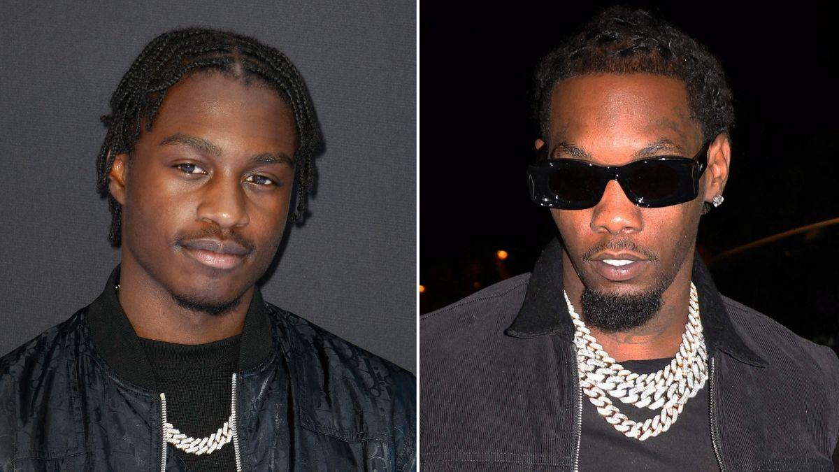 Split photo of Lil Tjay and Offset