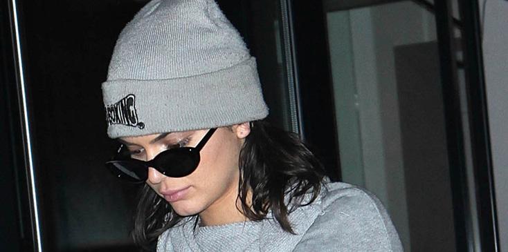 Kendall Jenner Wears Grey on a Night out in Manhattan