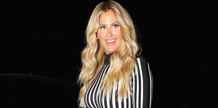 EXCLUSIVE: Reality Housewife star Kim Zolciak and her daughter Brielle looking great after voting Drag Queen Bingo at Hamburger Mary&#8217;s restaurant in West Hollywood.