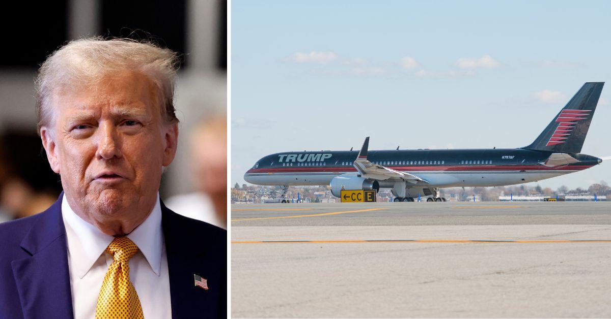 donald trump private plane clipped another parked jet florida airport