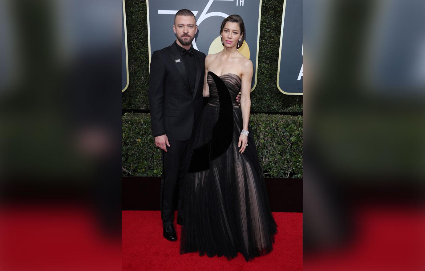 Justin Timberlake And Jessica Biel On Red Carpet