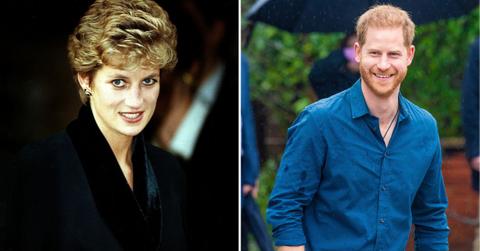 Split Image of Princess Diana and Prince Harry