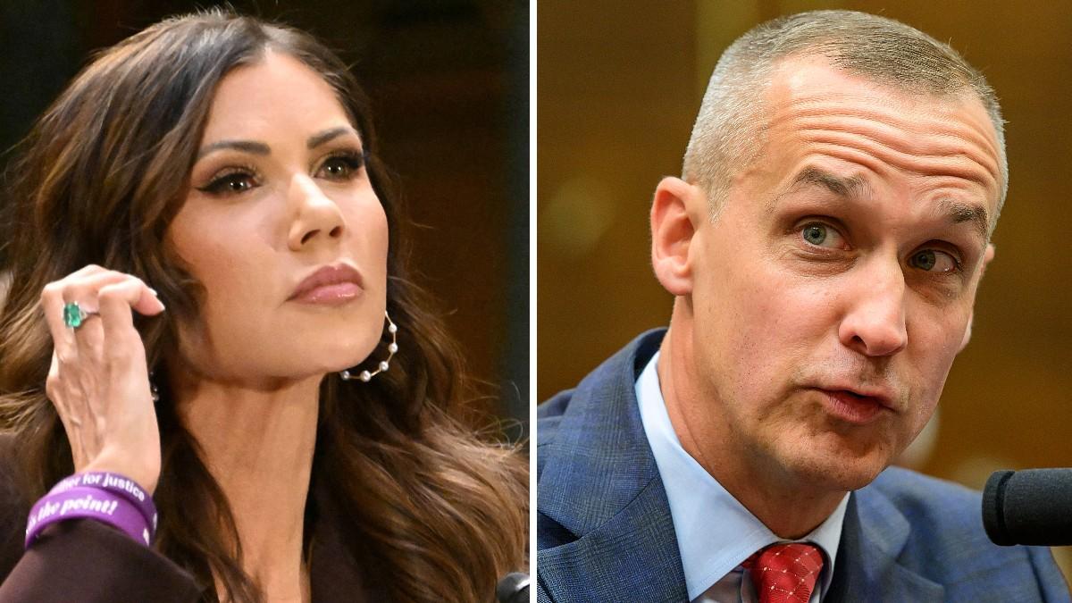 split of Kristi Noem and Corey Lewandowski. 