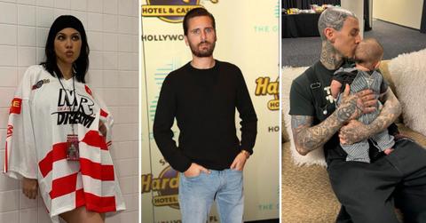 kourtney kardashian slammed snubbing scott disick fathers day post travis barker