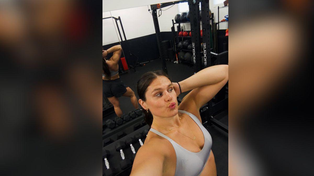 image of The rugby player said training for 'DWTS' was a hardly a hiatus from her typical training.