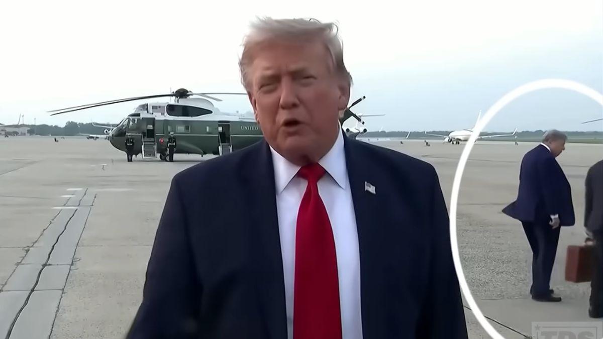 Image of The mystery man sparked body-double jokes during the segment.