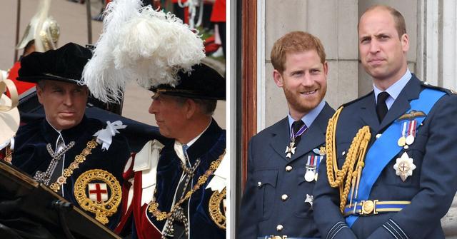 Prince Andrew & King Charles' Feud Rivals Prince Harry & Prince William