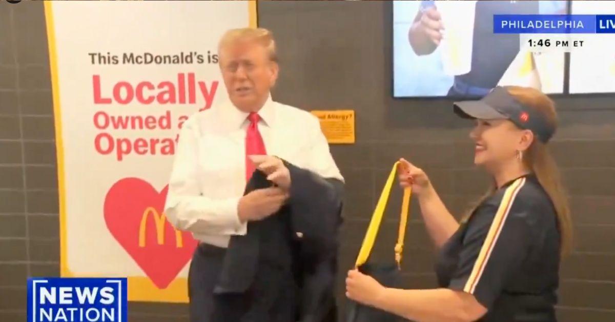 donald trump pr stunt mcdonalds